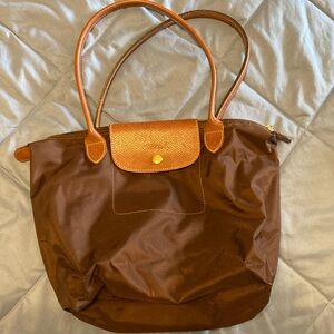 Brown Longchamp shoulder bag